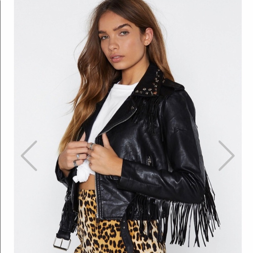 Nasty Gal fringe jacket